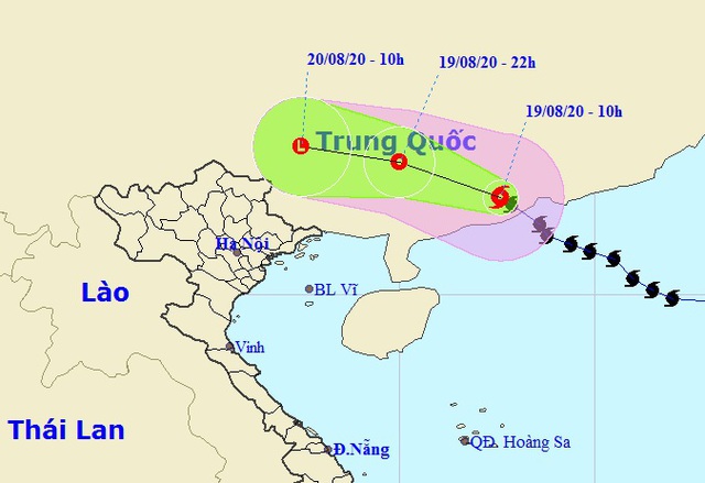 Bão số 4 vào đất liền Trung Quốc, miền Bắc Việt Nam nhiều nơi mưa to