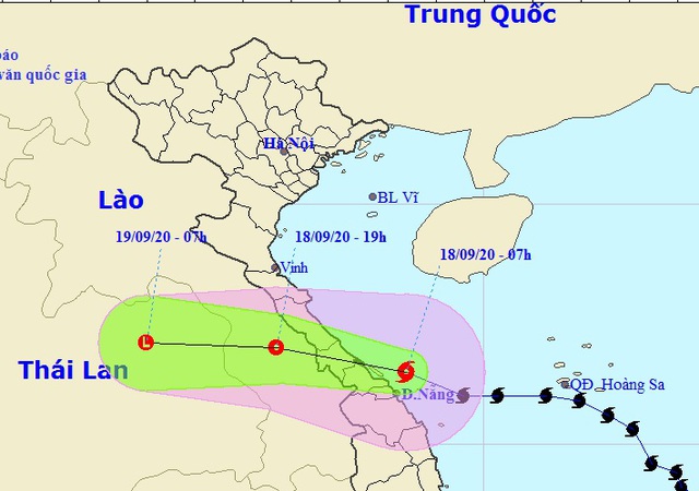 Bão số 5 đã suy yếu thành áp thấp nhiệt đới, nhiều nơi mưa rất to