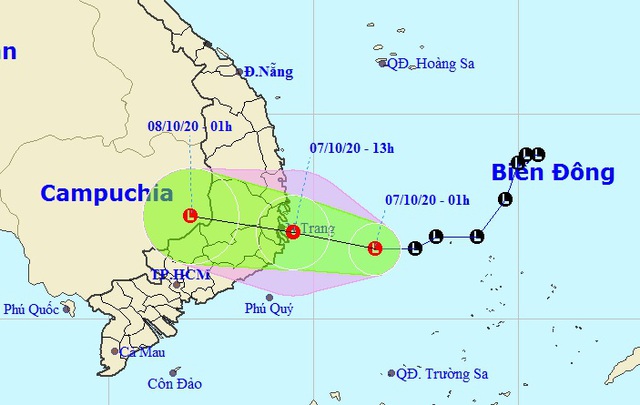 Vùng áp thấp trên Biển Đông gây mưa rất to ở miền Trung và Tây Nguyên