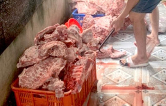 Đồng Nai: Chặn đứng số lượng lớn thịt heo bẩn suýt bị tuồn ra thị trường