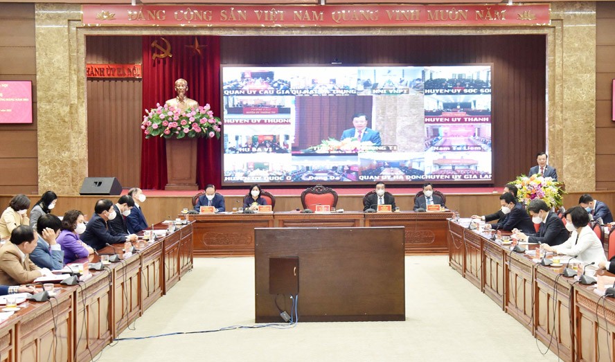 Chiều nay (23/2), khai mạc Hội nghị lần thứ bảy, Ban Chấp hành Đảng bộ thành phố Hà Nội