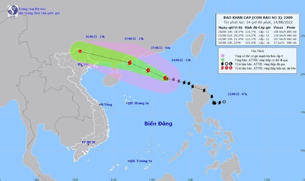 Hoàn lưu bão số 3 gây mưa lớn tại khu vực Bắc Bộ từ chiều nay