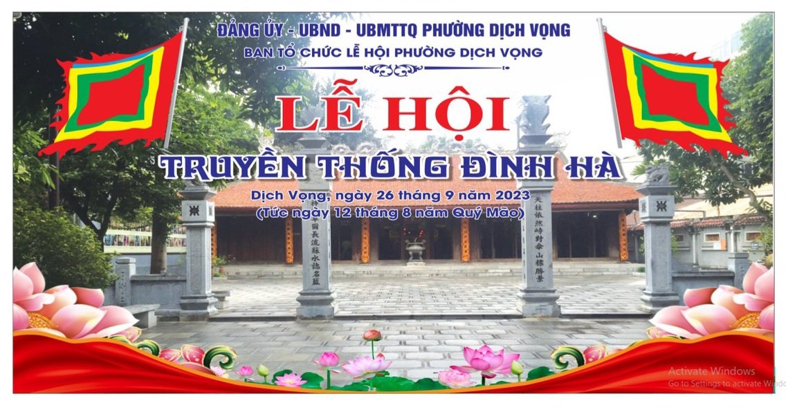 Phường Dịch Vọng long trọng tổ chức lễ hội truyền thống Đình Hà năm Quý Mão 2023