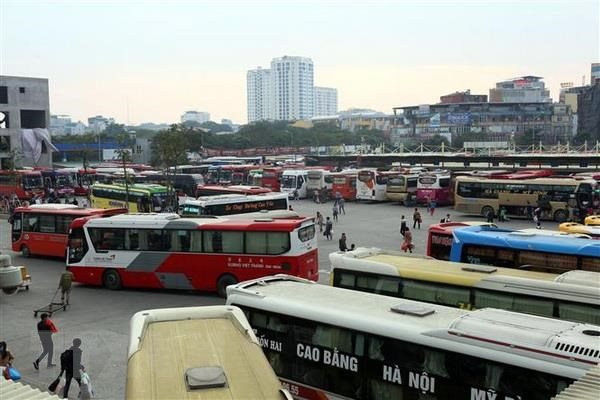 Các bến xe Hà Nội tăng cường 2.500 xe khách phục vụ dịp cao điểm Tết 2024