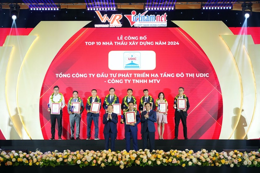 UDIC lần thứ 6 nằm trong Top 10 Nhà thầu xây dựng Việt Nam