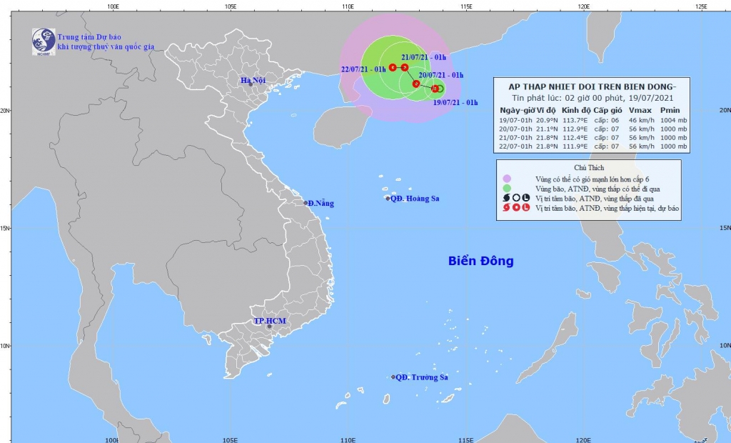 Vùng áp thấp có khả năng mạnh lên, các địa phương chủ động ứng phó