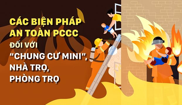 Các biện pháp an toàn PCCC đối với loại hình nhà trọ, nhà cho thuê để ở và chung cư mini