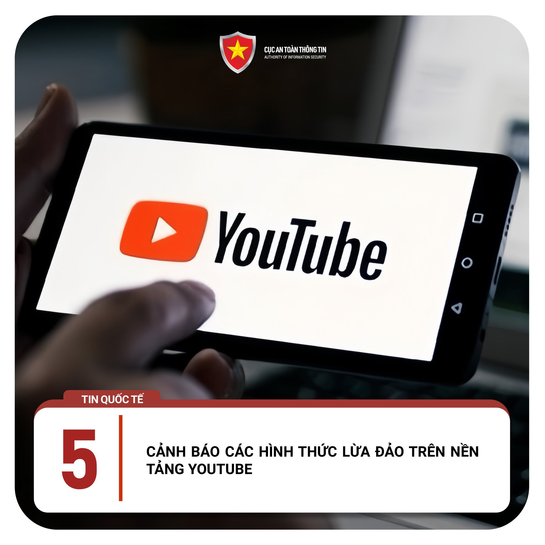 Cảnh báo lừa đảo trên nền tảng YouTube