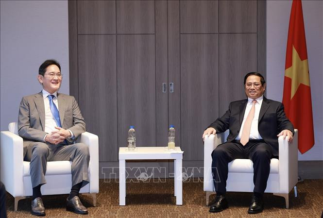 Thủ tướng Phạm Minh Chính tiếp Chủ tịch Tập đoàn Samsung Lee Jae-yong: Xây dựng cứ điểm sản xuất module hiển thị lớn nhất của Samsung toàn cầu tại Việt Nam