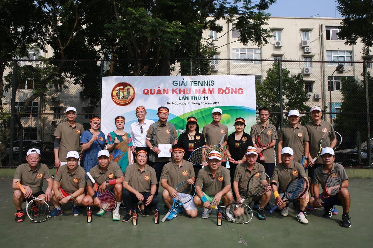 Sôi nổi Giải Tennis Quân khu Nam Đồng lần thứ 11 năm 2024