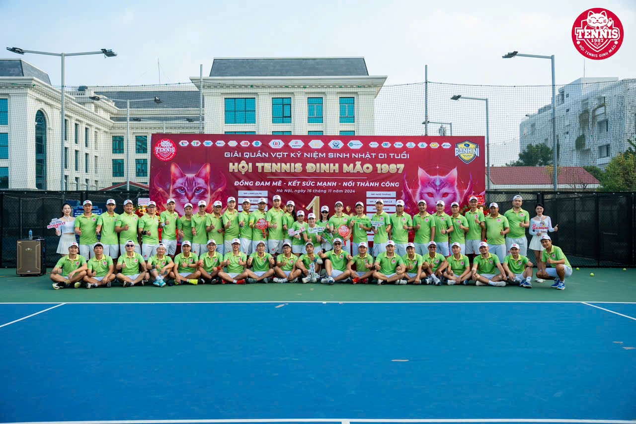 Hà Nội: Thể thao tiếp tục “cháy” từ Giải quần vợt sinh nhật 1 năm hội Tennis Đinh Mão 1987