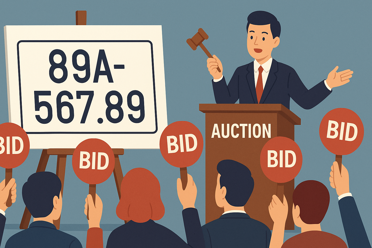 Lộ diện biển số ô tô tỉnh Hưng Yên lên sàn đấu giá mức khởi điểm 500 triệu đồng