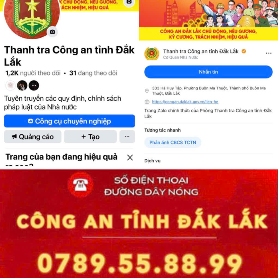 Công an tỉnh Đắk Lắk: Tín hiệu lạc quan trong tiếp nhận kiến nghị, phản ánh qua đường dây nóng và mạng xã hội