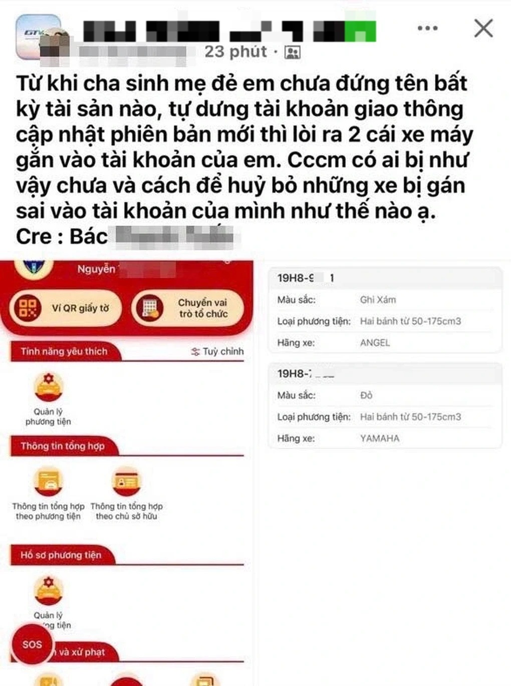 VNeTraffic hiển thị xe 