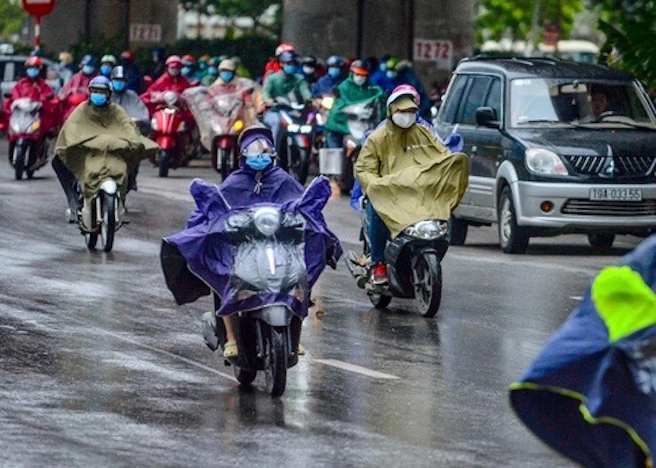 Mưa rét bao trùm Hà Nội