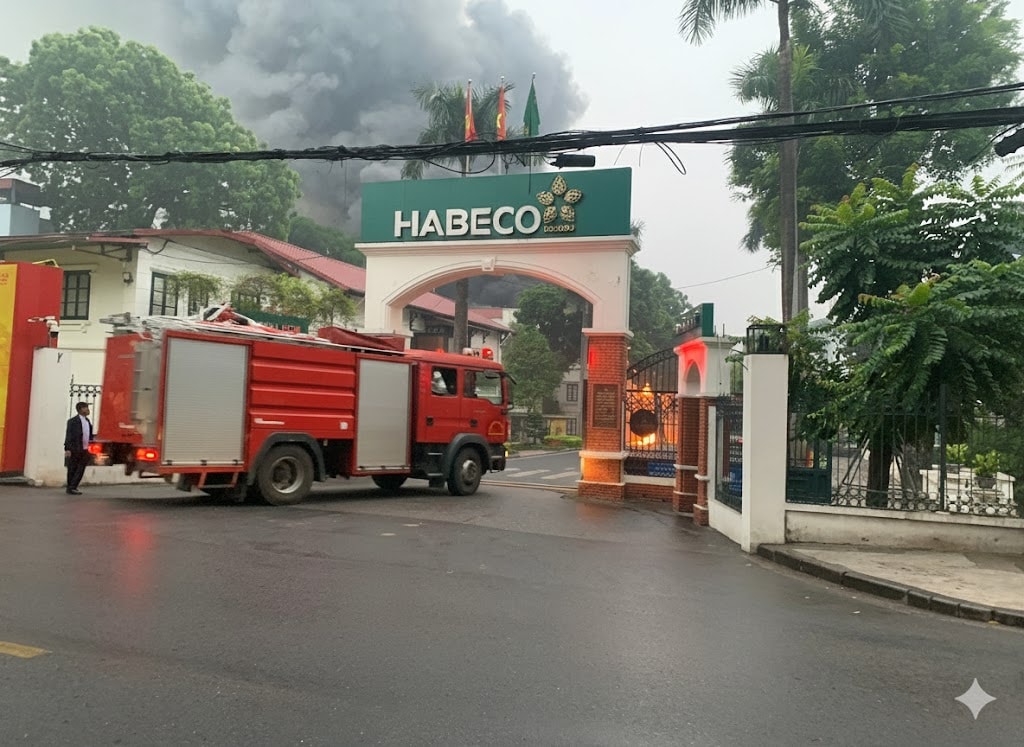 Không có thiệt hại về người trong vụ cháy tại Nhà máy bia Hà Nội