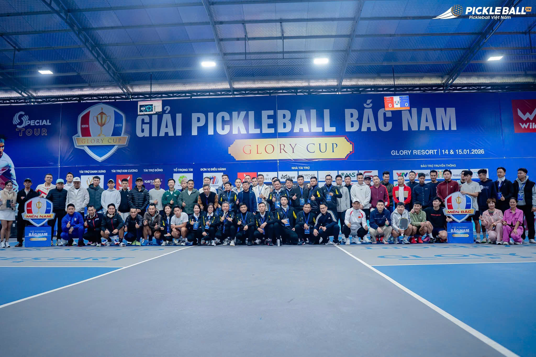 Giải Pickleball Bắc – Nam Glory Cup 2026 chính thức khởi tranh