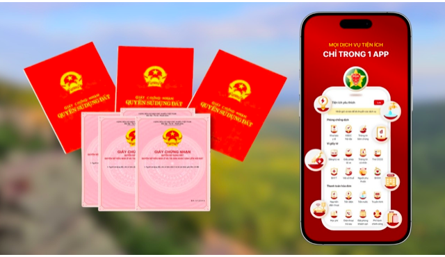 “Sổ đỏ” trên VNeID chính thức được dùng thay cho bản giấy