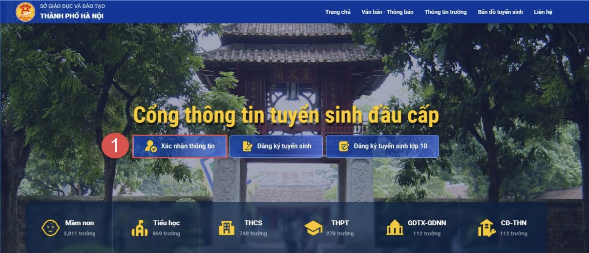 Tuyển sinh lớp 1, lớp 6 ở Hà Nội: Phụ huynh cần hoàn tất xác nhận dữ liệu trước 31/3