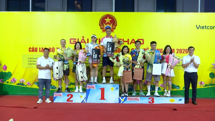 Sôi nổi Giải Thể thao Tennis và Pickleball Viện Kiểm sát nhân dân tối cao mở rộng năm 2026