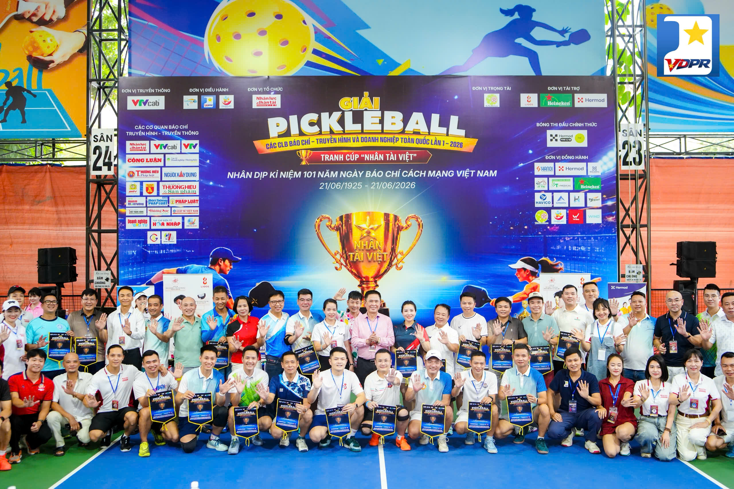 LADOS “Bắc tiến”, đồng hành cùng Giải Pickleball Báo chí - Truyền hình và Doanh nghiệp toàn quốc