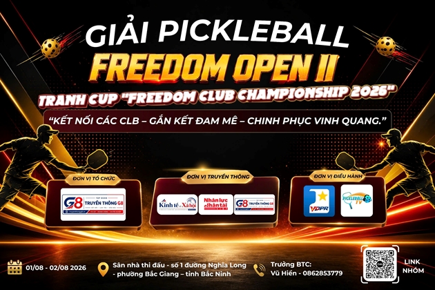 Freedom Open II – Hành trình đưa Bắc Ninh trở thành điểm hẹn mới của phong trào Pickleball Việt Nam
