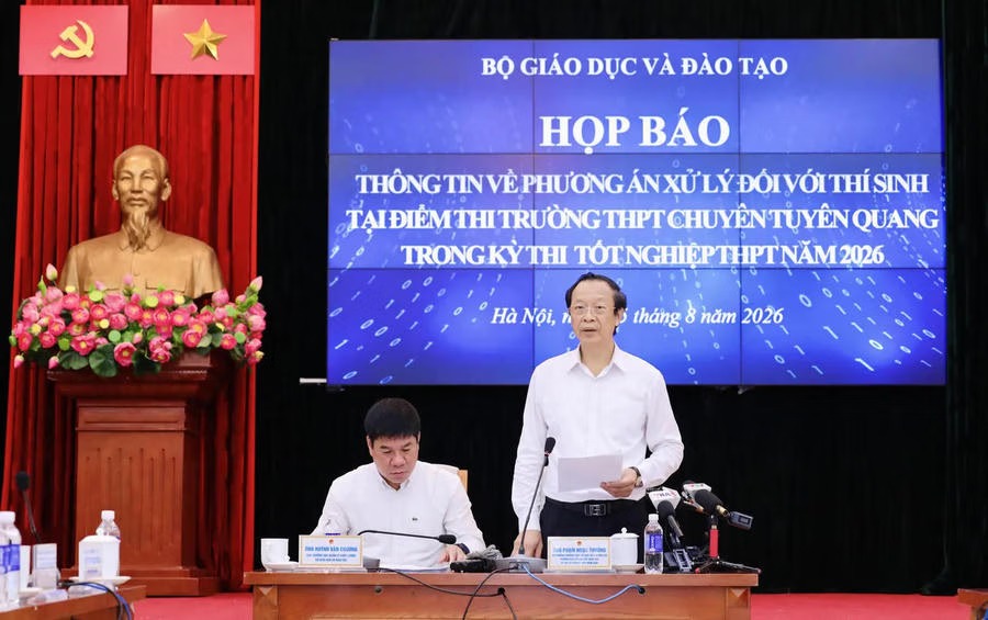 Vụ gian lận thi cử tại trường Chuyên Tuyên Quang: Cho 328 thí sinh thi lại tốt nghiệp THPT