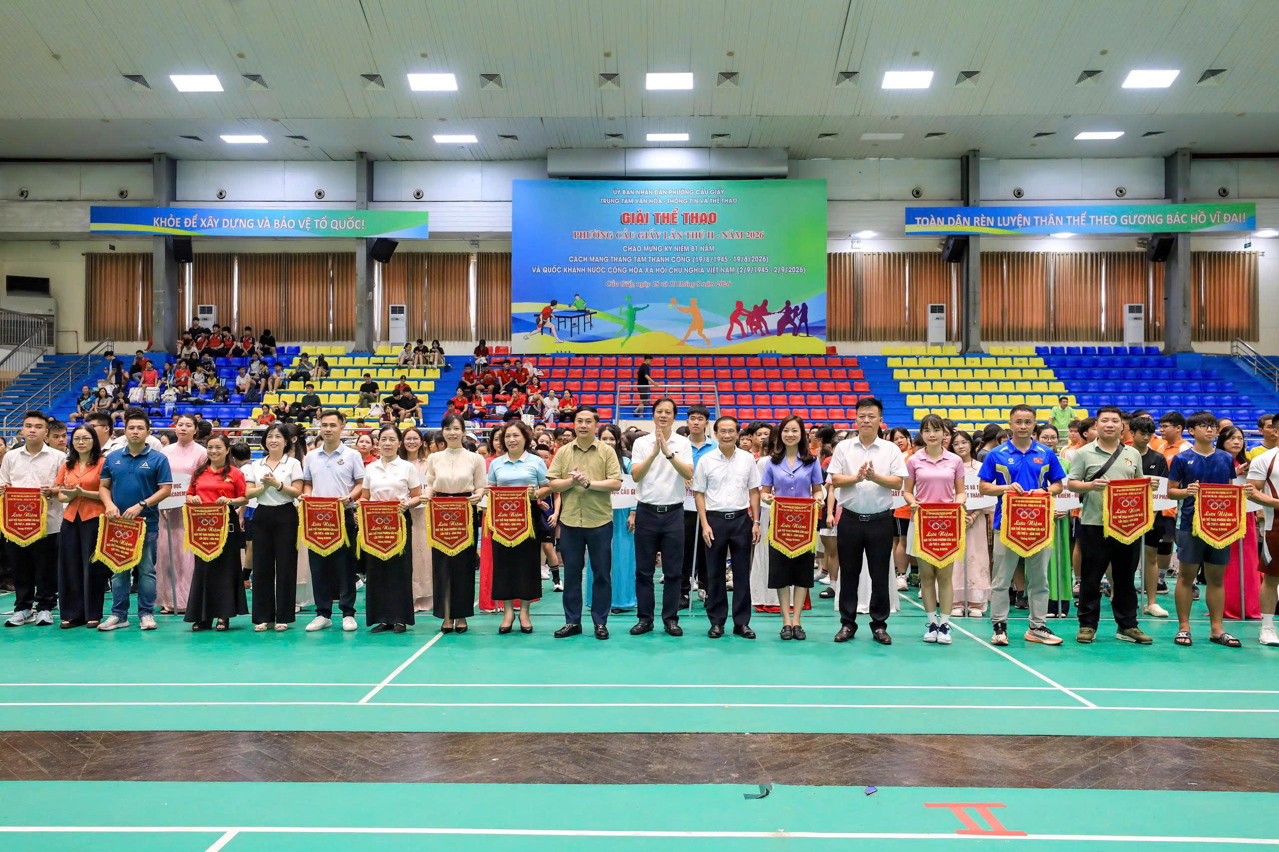 Giải thể thao phường Cầu Giấy lần thứ II năm 2026: Lan tỏa tinh thần đoàn kết, khỏe để xây dựng và phát triển
