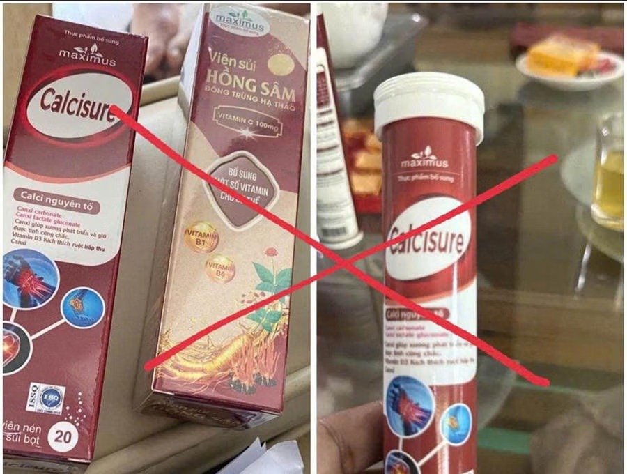Công an thành phố Hà Nội cảnh báo người dân về thực phẩm bổ sung Calcisure bị xác định là hàng giả