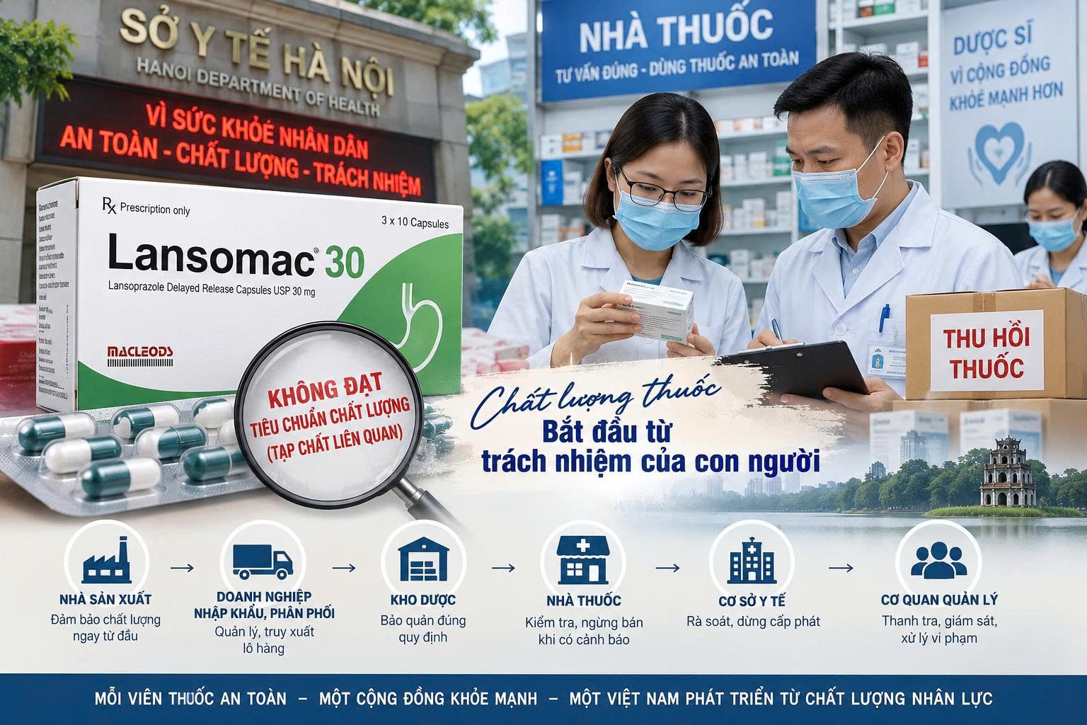 Hà Nội siết chất lượng thuốc: Từ lô thuốc dạ dày bị thu hồi đến trách nhiệm của người hành nghề dược